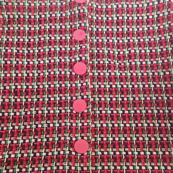 Zara Red and White Embellished Pencil Mini Skirt - Picture 12 of 16